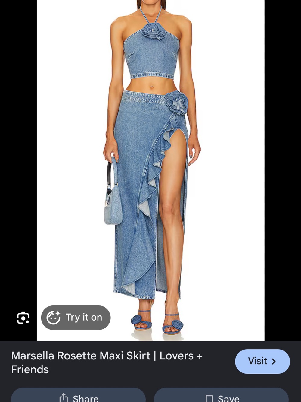 MARSELLA ROSETTE MAXI SKIRT
